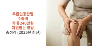 무릎인공관절-수술비-최대 240만원-지원받는-방법-총정리-2025년-최신-썸네일